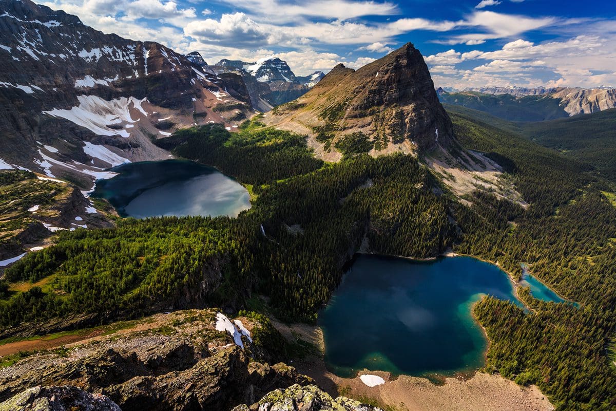Aerial shot of Egypt Lake, Banff National Park - Clark Monson
