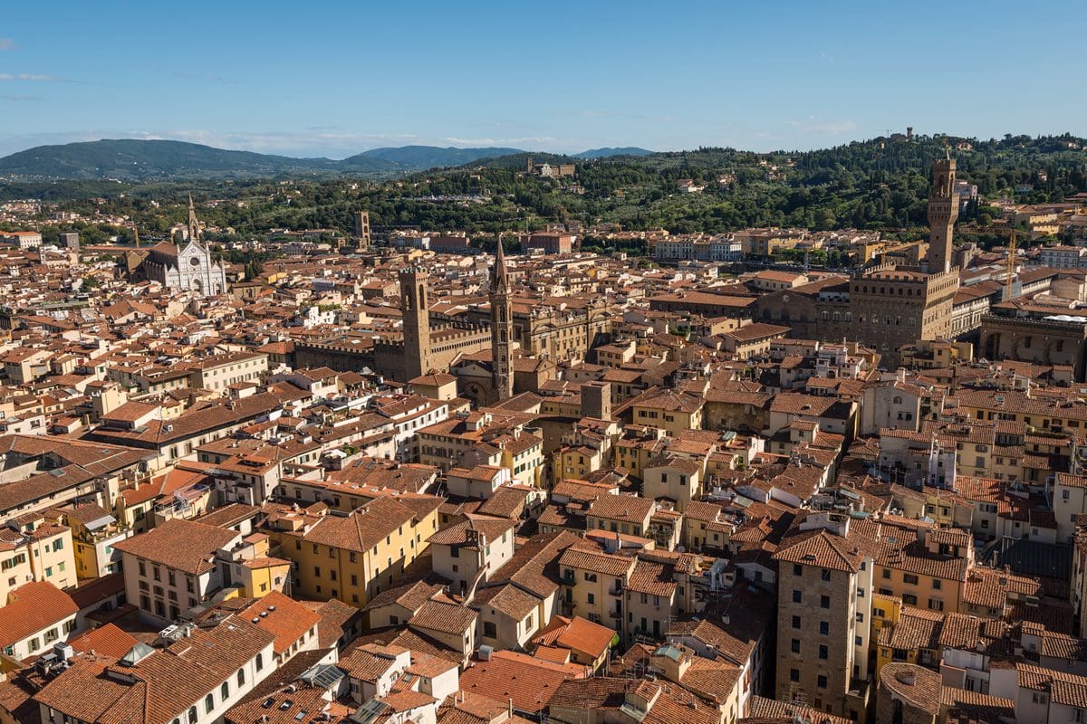 Aerial view of Florence, Italy