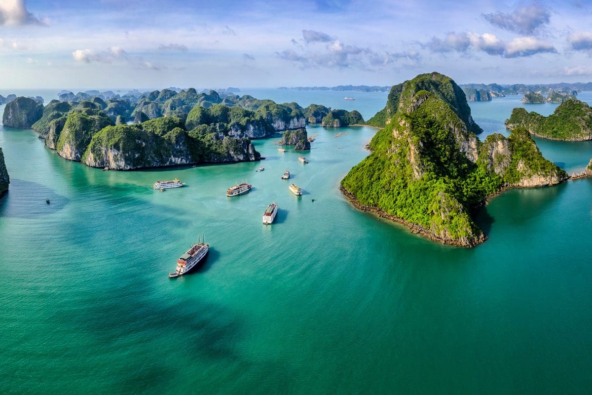 Aerial view, Halong Bay