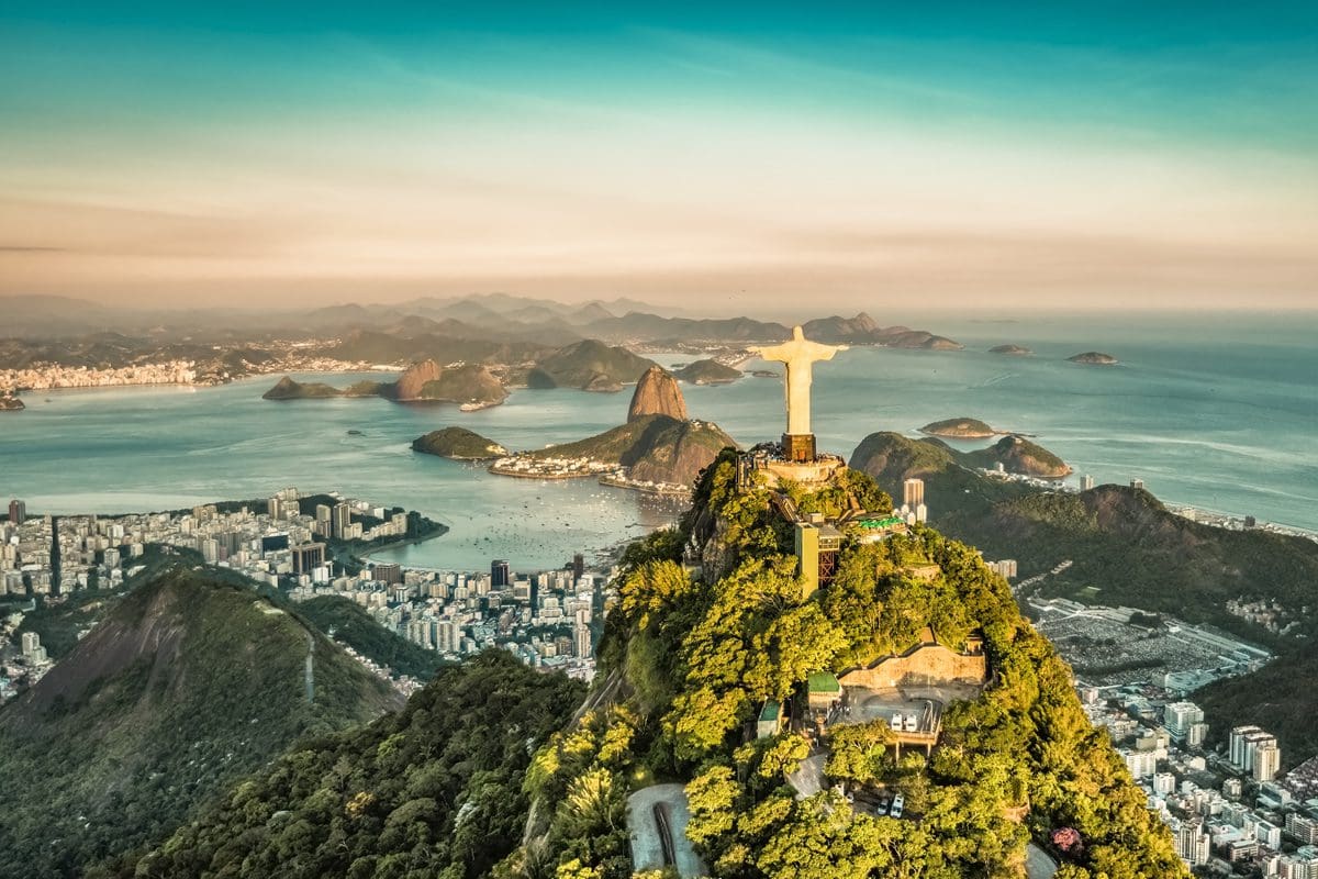 Aerial view of Rio, Brazil