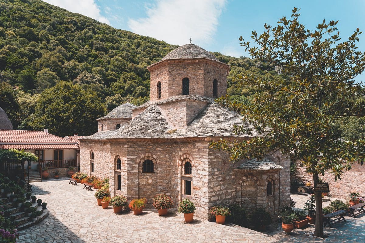 Ancient monastery - Moni Evaggelistrias, Skiathos
