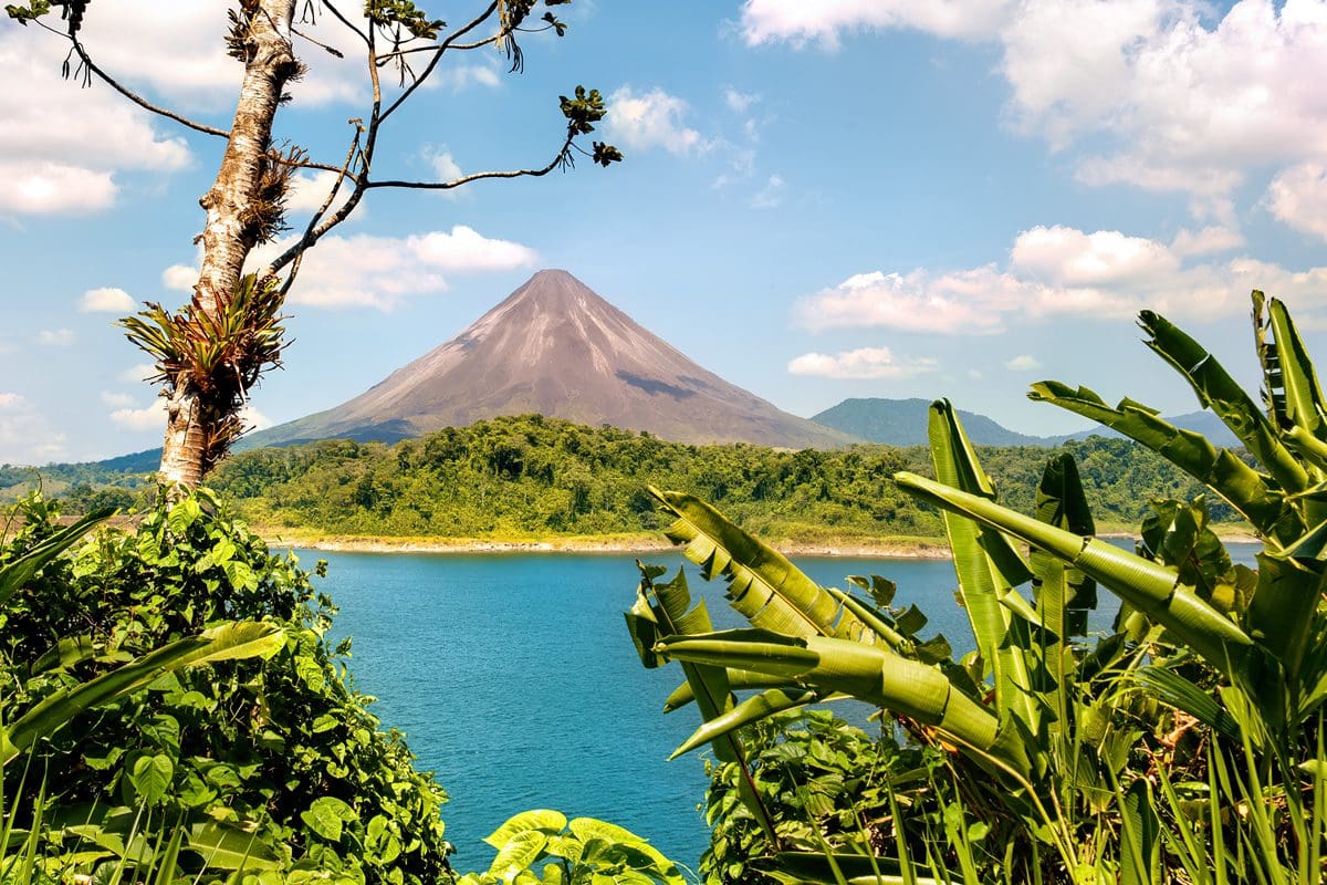 Arenal Volcano and lake