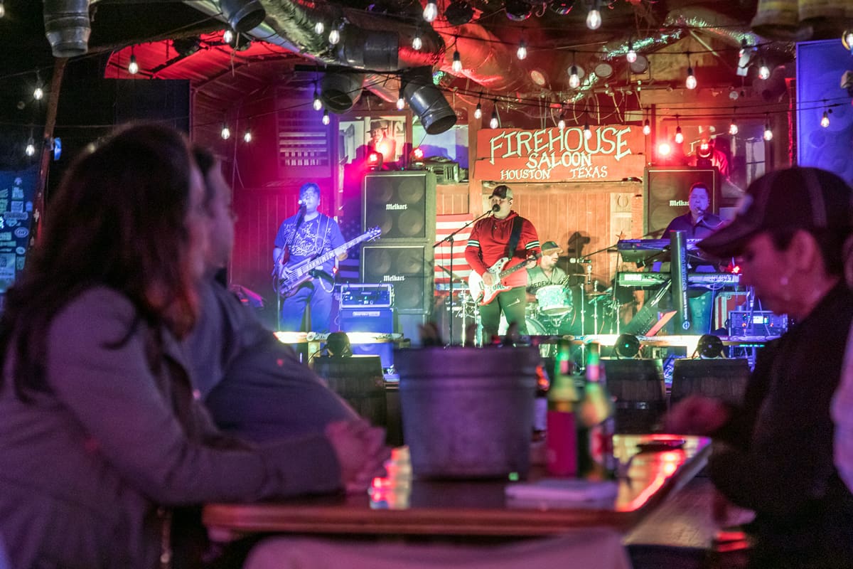 Band playing the Firehouse Saloon, Houston - Travel Texas/Pierce Ingram