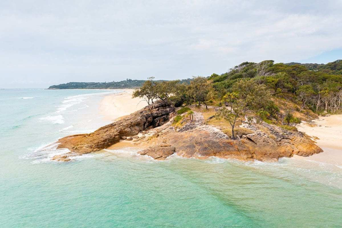 Beach at Adder Rock near Brisbane, Queensland - Tourism Australia