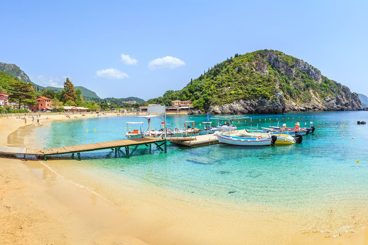 Beach at Palaiokastritsa, Corfu