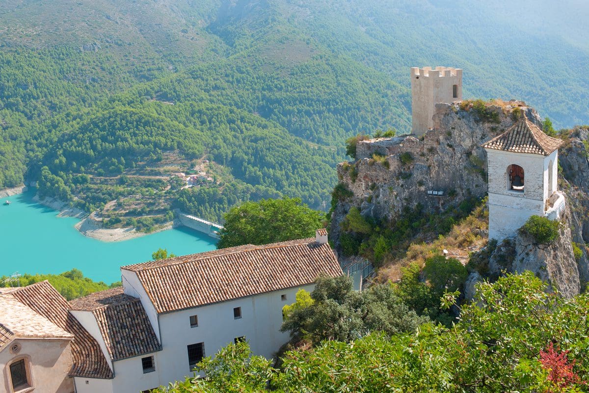 Bell tower and gateway in Guadalest near Benidorm