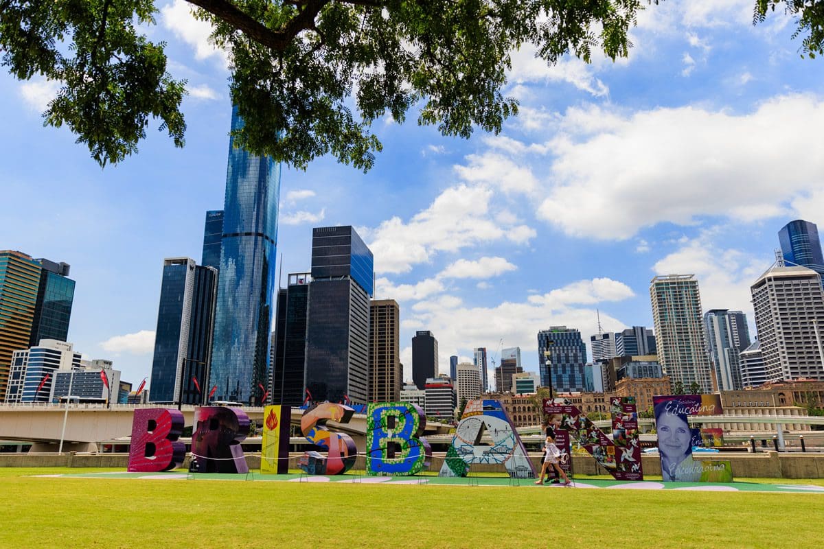 Brisbane Sign, South Bank Precinct, Queensland - Tourism Australia