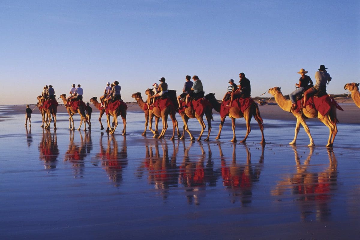Cable Beach Broome camel ride - Tourism Australia