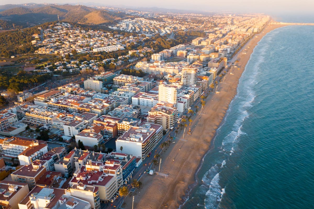 Calafell beach town on the Costa Dorada