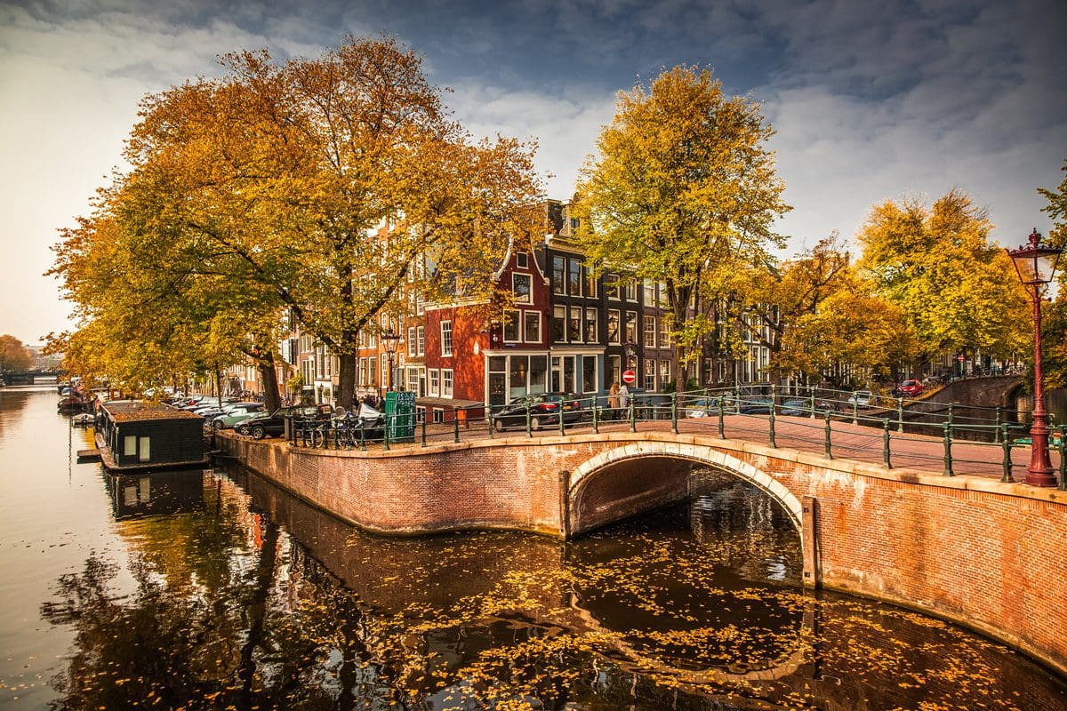 Canals of Amsterdam in autumn