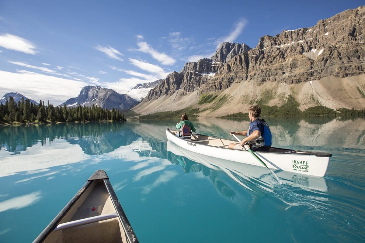 Canoeing Bow Lake, Alberta - Banff & Lake Louise Tourism/Noel Hendrickson