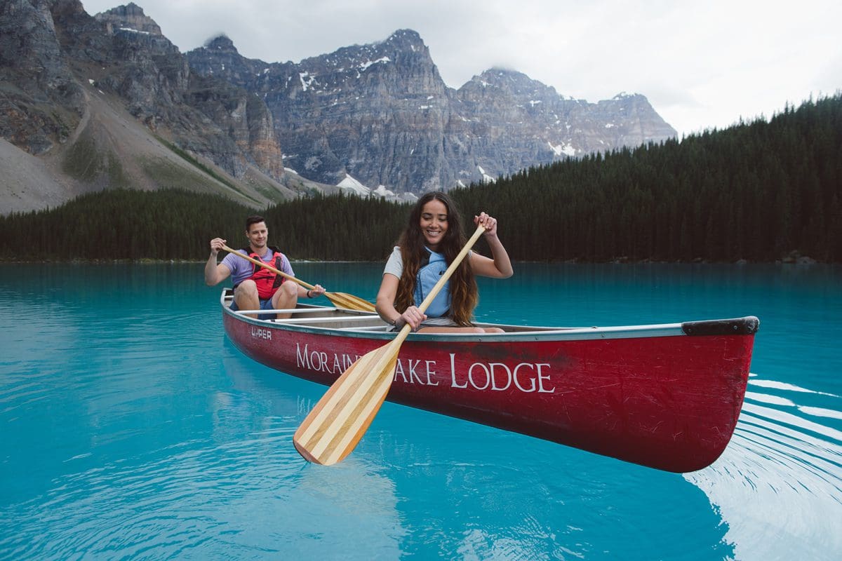 Canoeing on Moraine Lake - Banff & Lake Louise Tourism/Jake Dyson