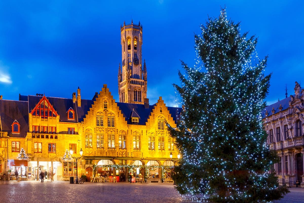 Christmas in Burg Square, Bruges