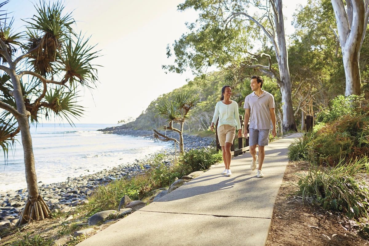 Seafront walk along Sunshine Coast's Noosa National Park, Queensland - Tourism Australia