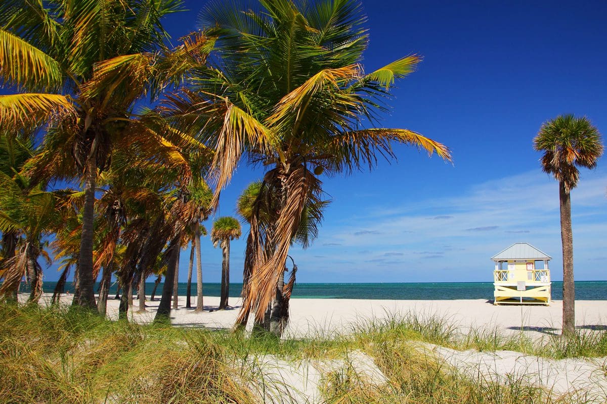 Crandon Park Beach lifeguard stand - GMCVB