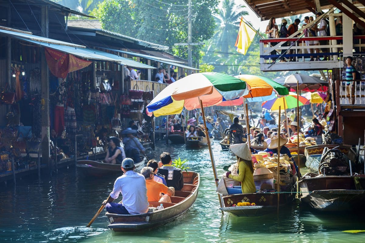 Damnoen Saduak floating market, Bangkok