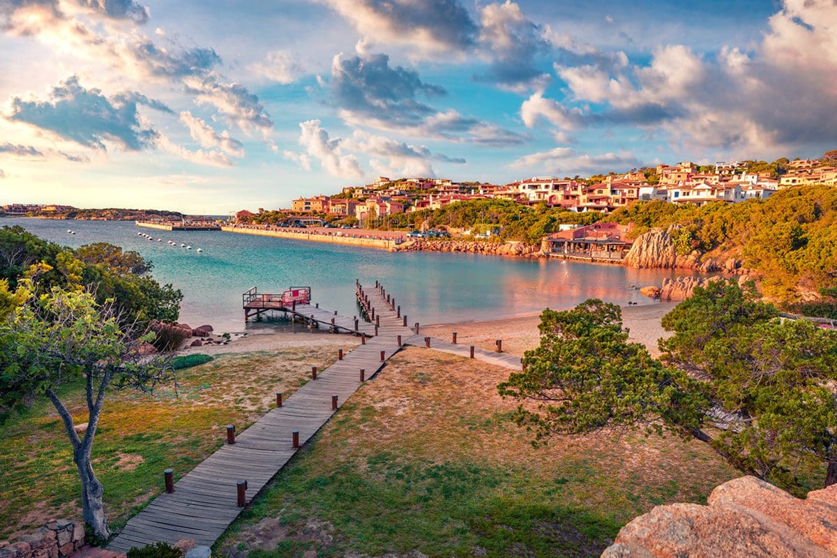 Early evening view of Porto Cervo, Sardinia