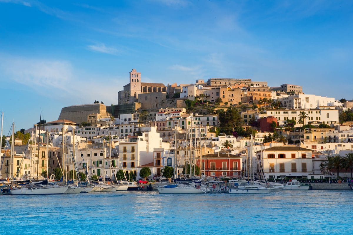 Looking across to Ibiza Town
