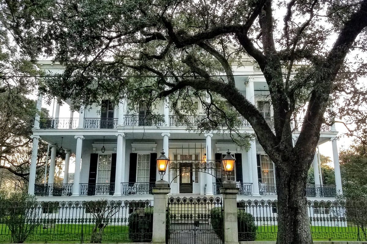 Garden District mansion in New Orleans