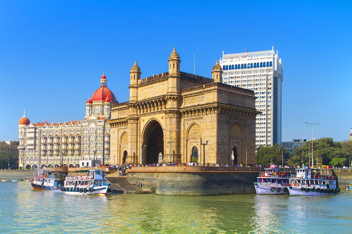 The Gateway of India viewed from Mumbai Harbour