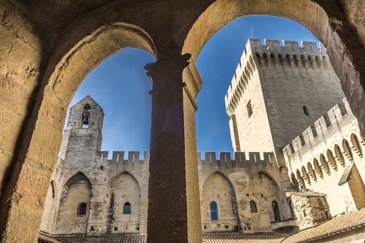 Inside the Palace of the Popes, Avignon