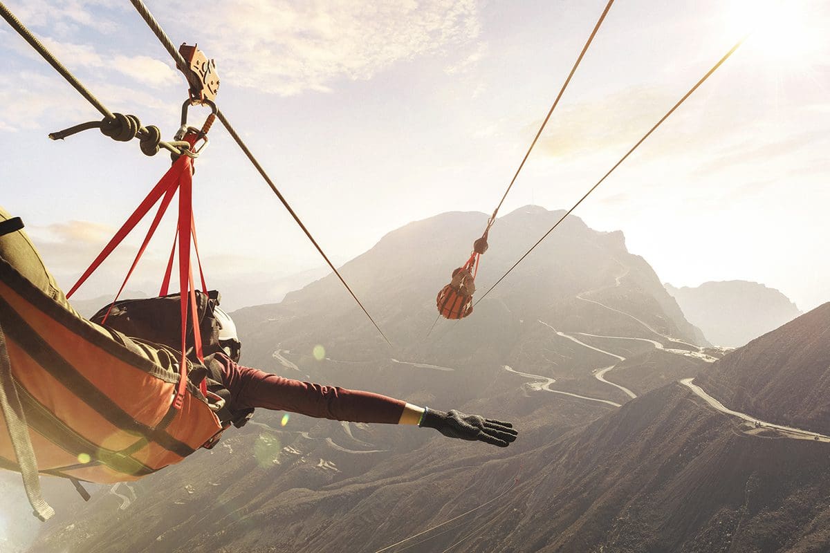 Jais Flight, world's longest zip-line - Ras Al Khaimah Tourism