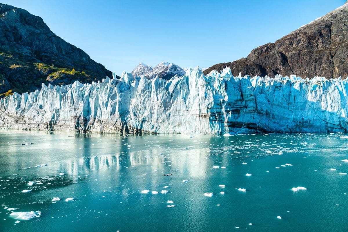 Johns Hopkins Glacier in the Mount Fairweather Range, Alaska