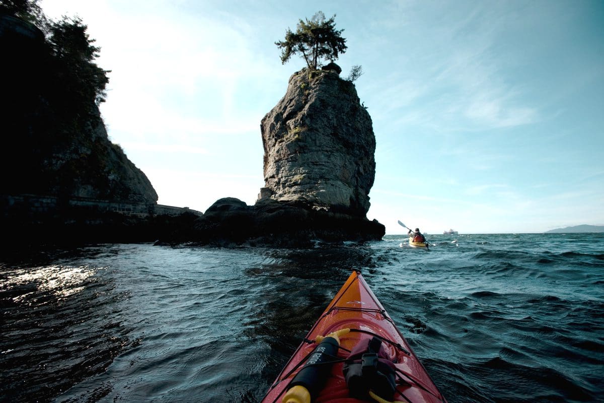 Kayaking by Siwash Rock, Vancouver - Destination BC