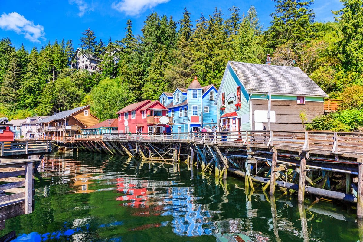 Creek Street in Ketchikan. Alaska