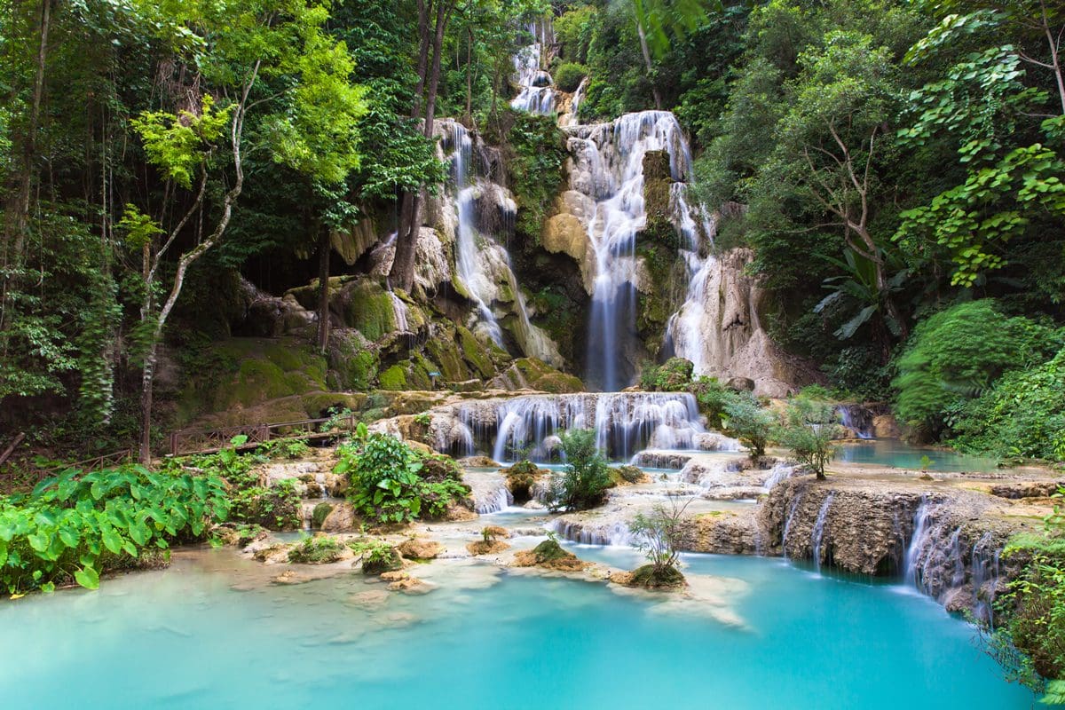 Kuang Si Waterfall in Laos
