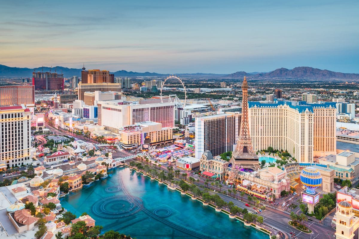 Las Vegas at dusk