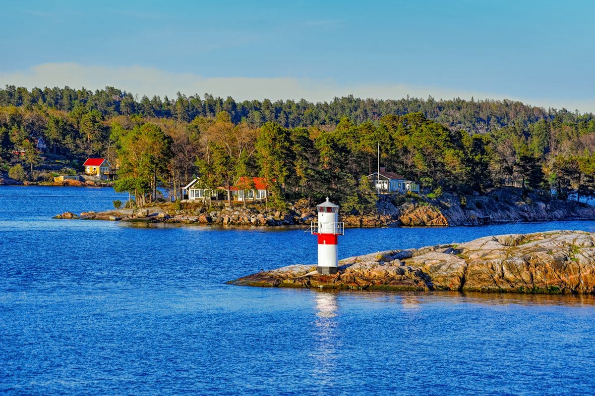 Lighthouse in the in Stockholm Archipelago