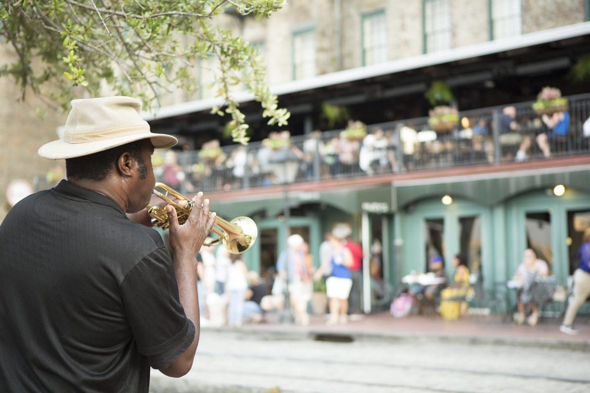 Musician playing, Charleston, South Carolina - Brand USA