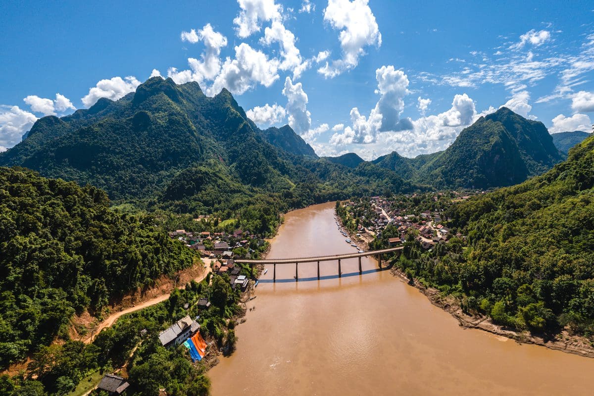 Nam Ou River Valley in Laos