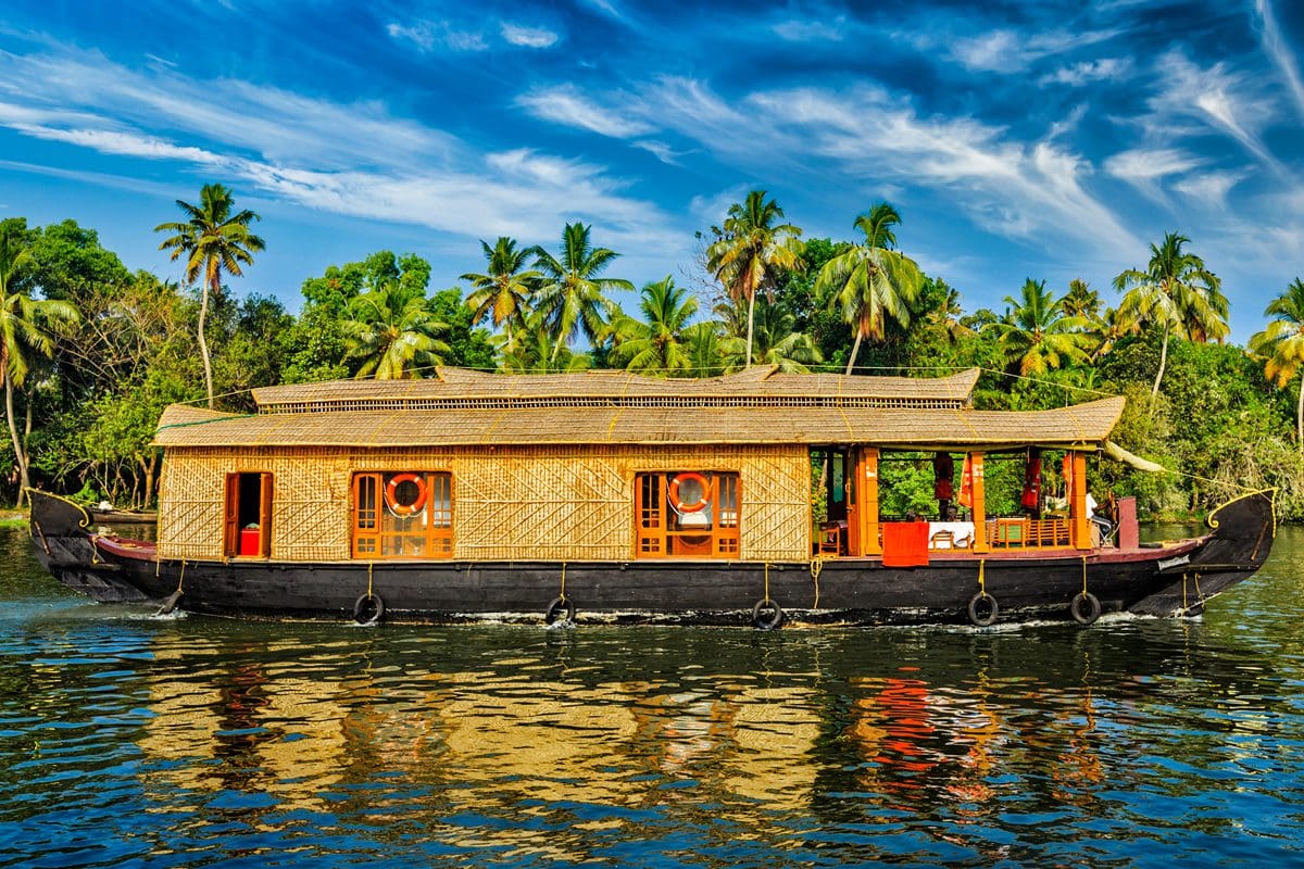 On the backwaters of Kerala, India