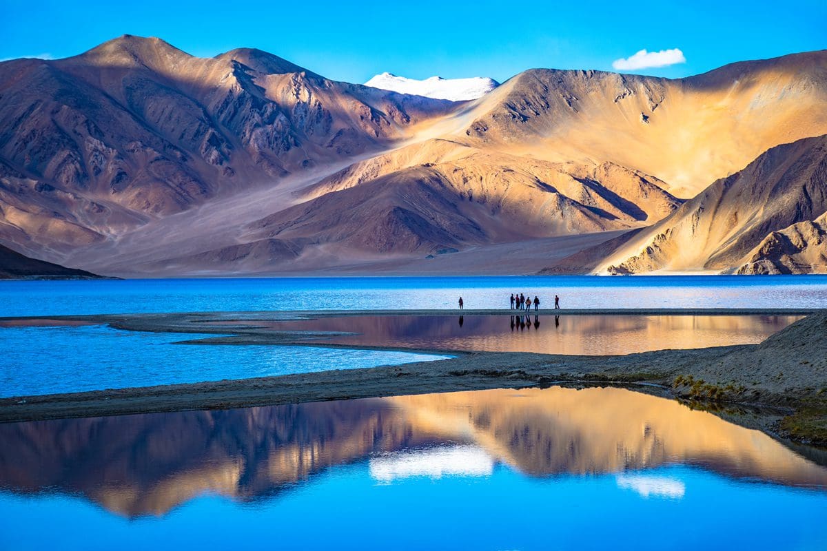 Leh's Pagong Tso Lake on the India-China border of Ladakh