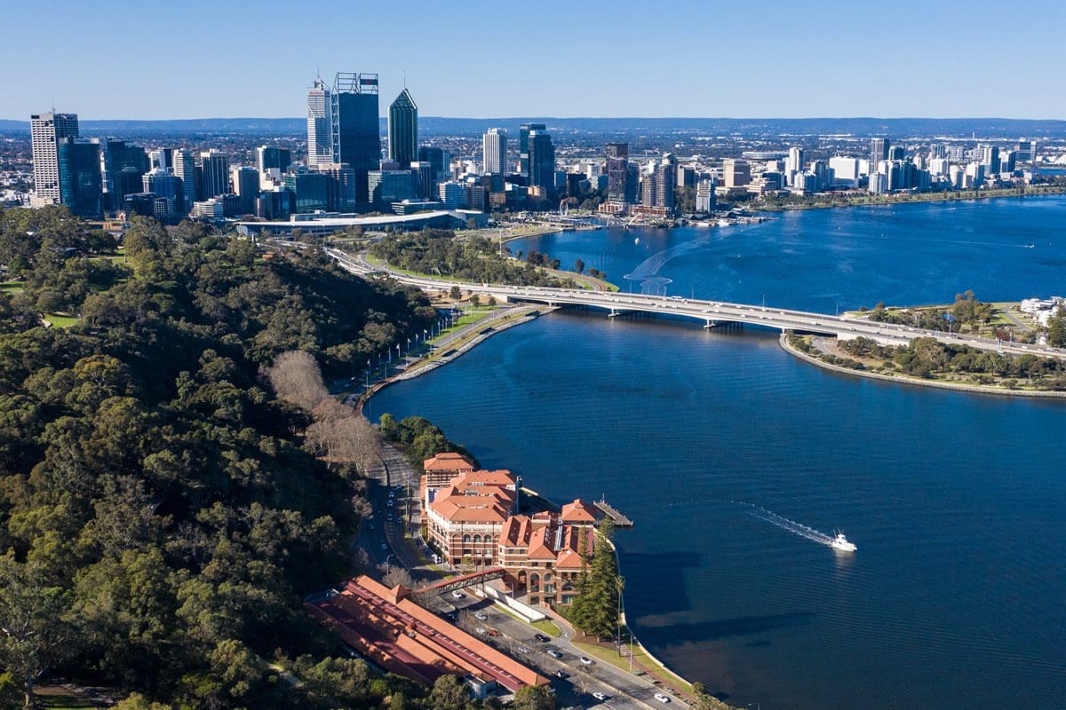 Perth, Western Australia aerial view - Tourism Australia