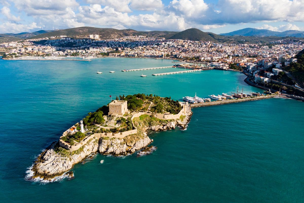 Pigeon Island in Kusadasi on the Aegean Coast