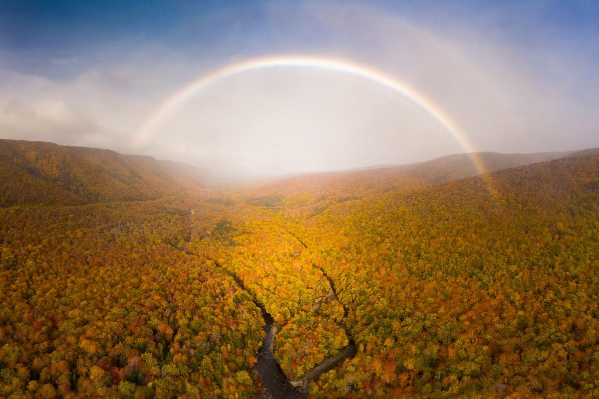 Rainbow over Aspy Valley, Cape Breton Highlands - Tourism Nova Scotia/Adam Hill