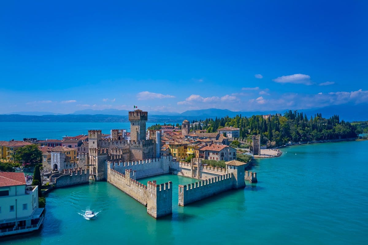 Rocca Scaligera Castle in Sirmione, Lake Garda