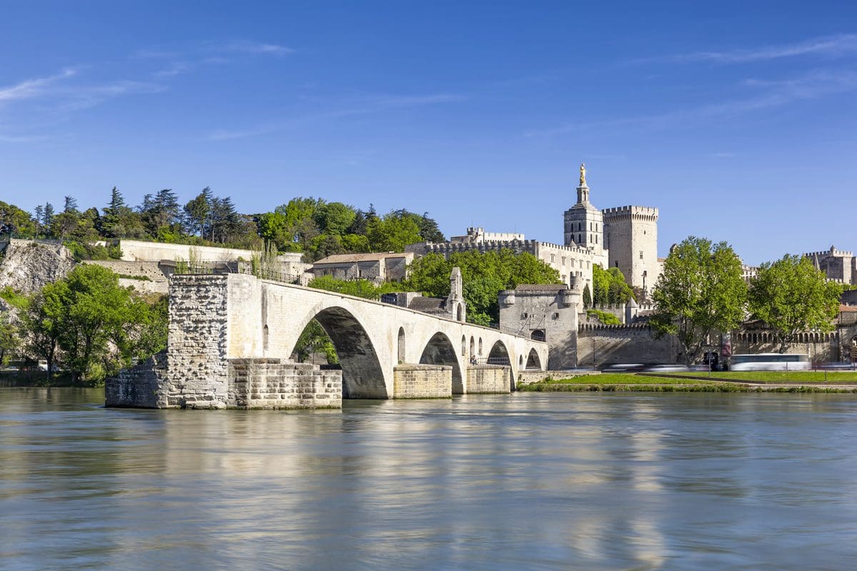 Saint Benezet Bridge Palace of the Popes, Avignon