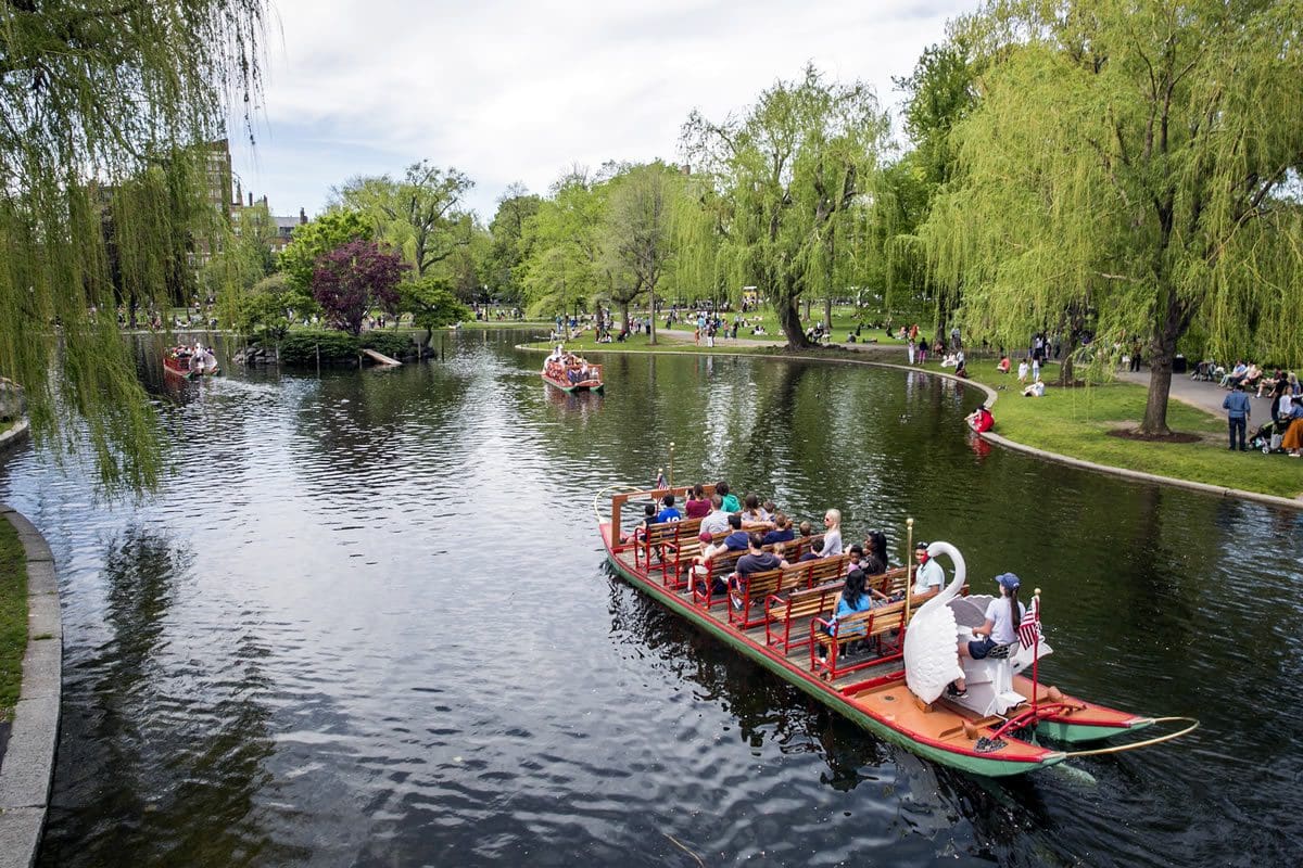 Swan Boats in the Public Garden, Boston - Massachusetts Office of Tourism/Kyle Klein Photography