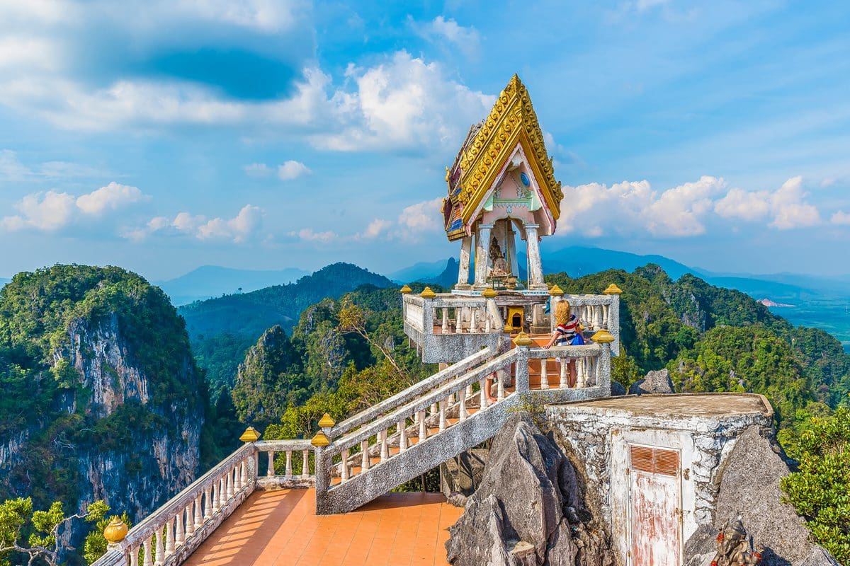 Top of Wat Tham Suea Tiger Cave Temple, Krabi