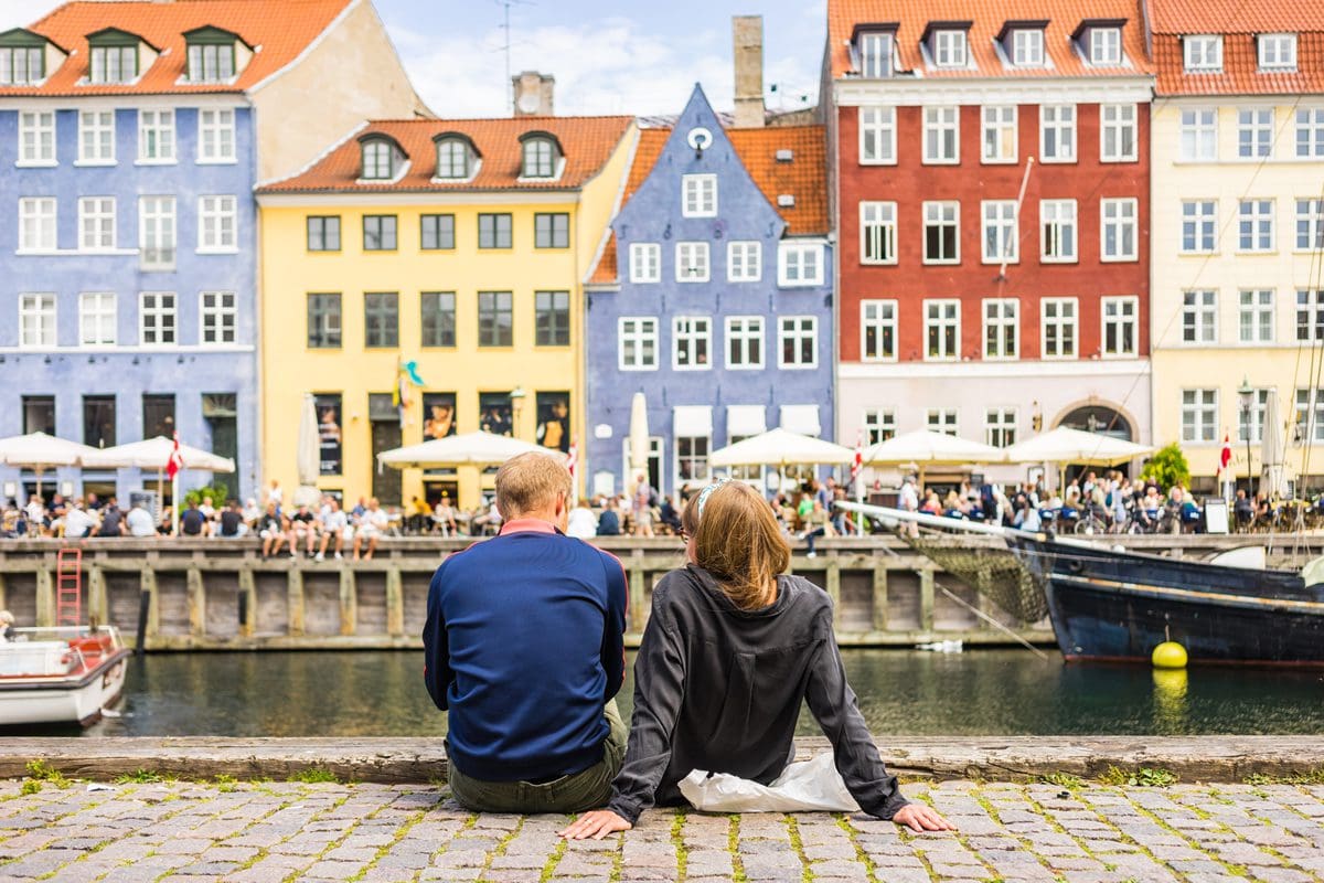 Enjoying Nyhavn Pier, Old Town Copenhagen