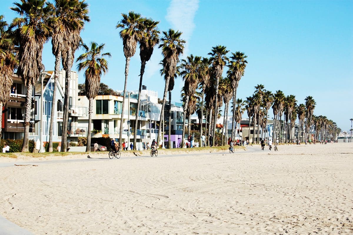 Venice Beach bike trail, Los Angeles