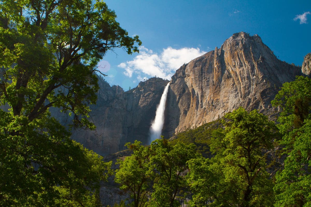 Waterfall view in Yosemite - Visit California/Mering
