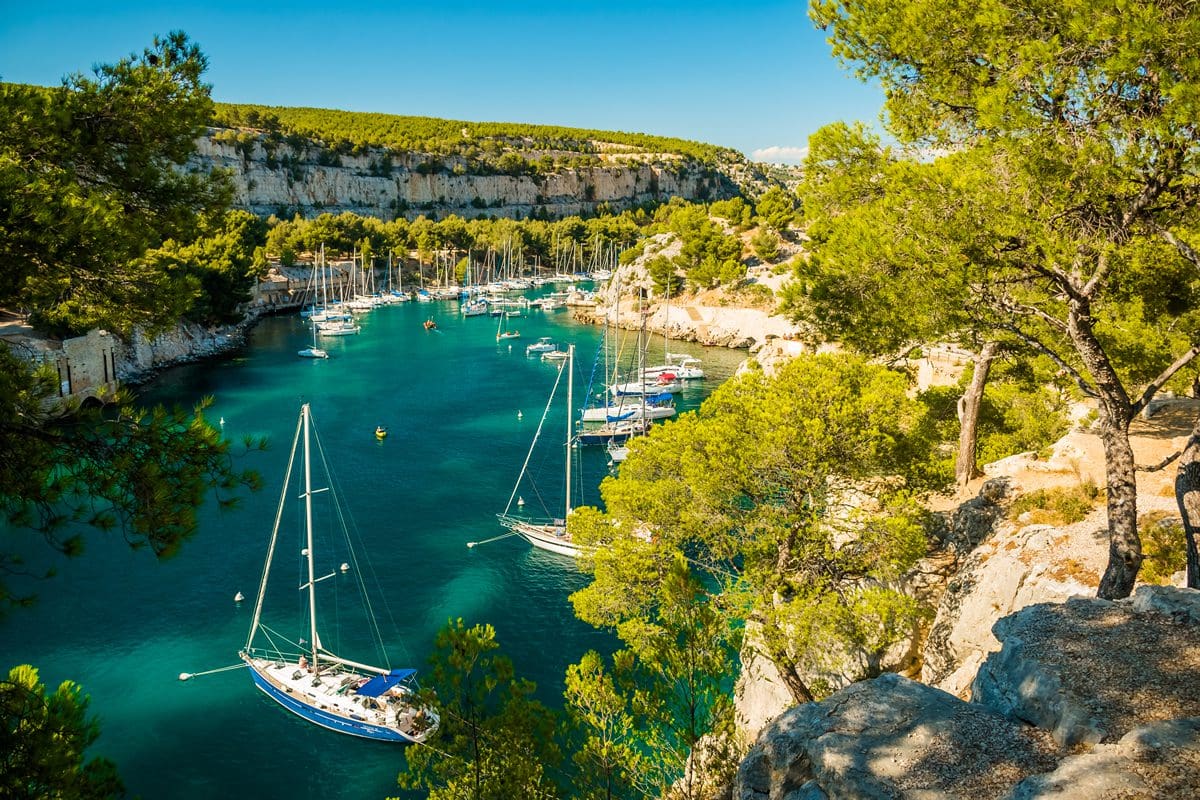 Calanque de Port Miou near Cassis village
