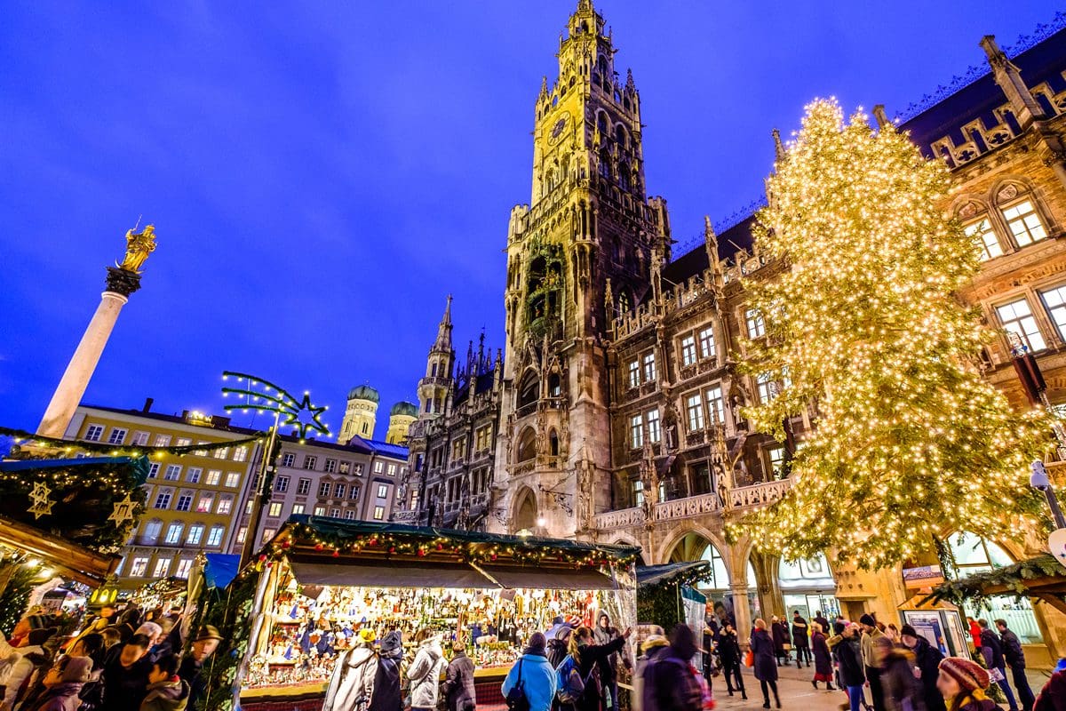 Famous Christmas market in Munich