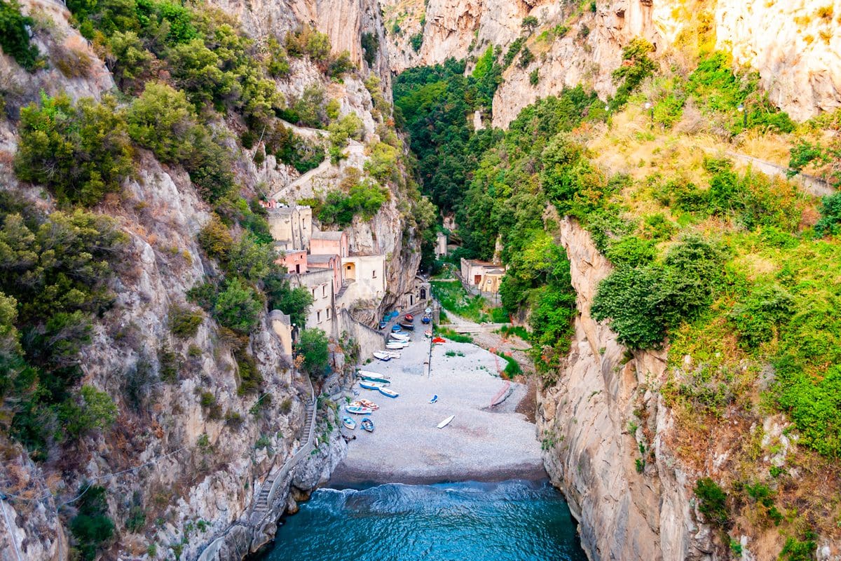 Fiordo di Furore in the Campania region of Italy