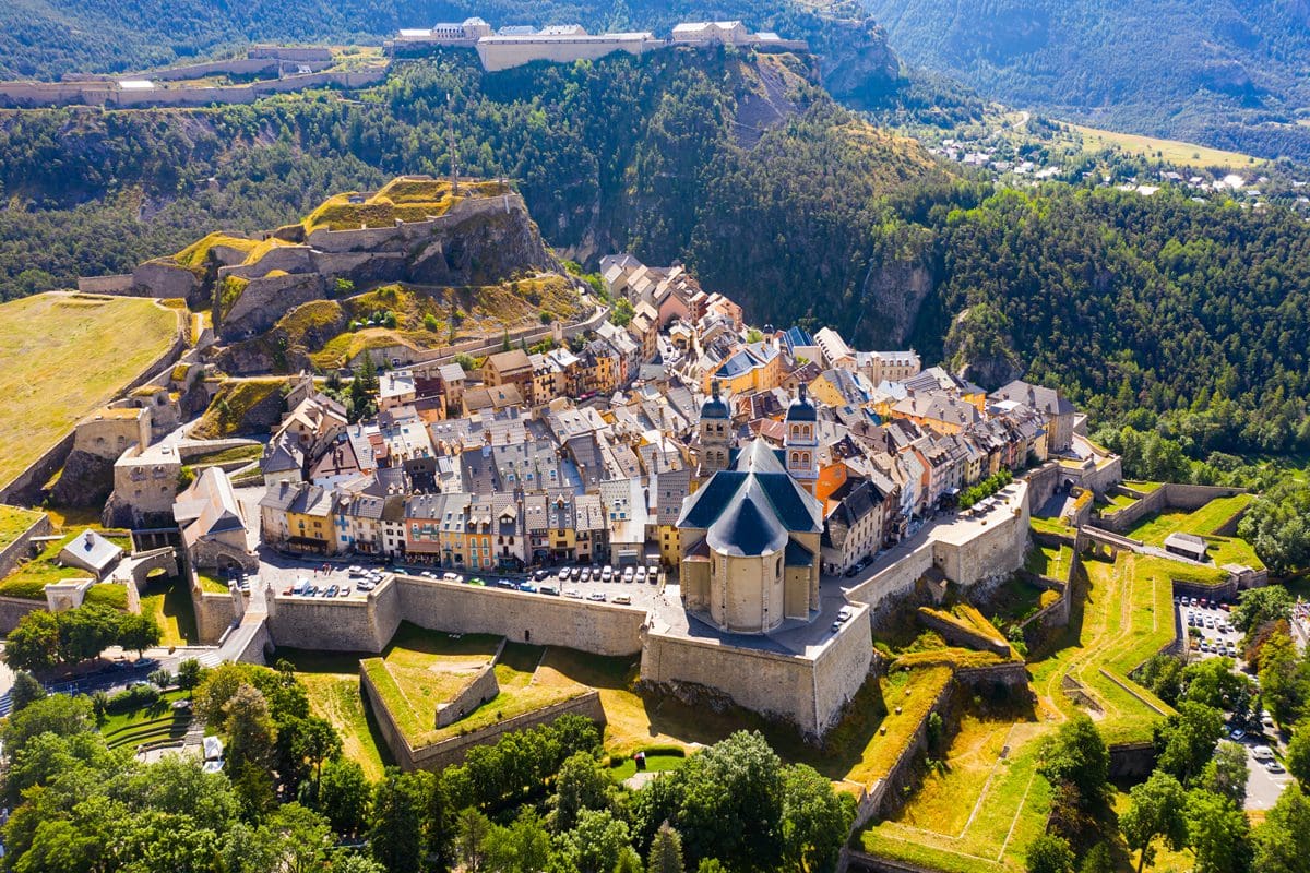 Fortified town of Briancon, France in Provence